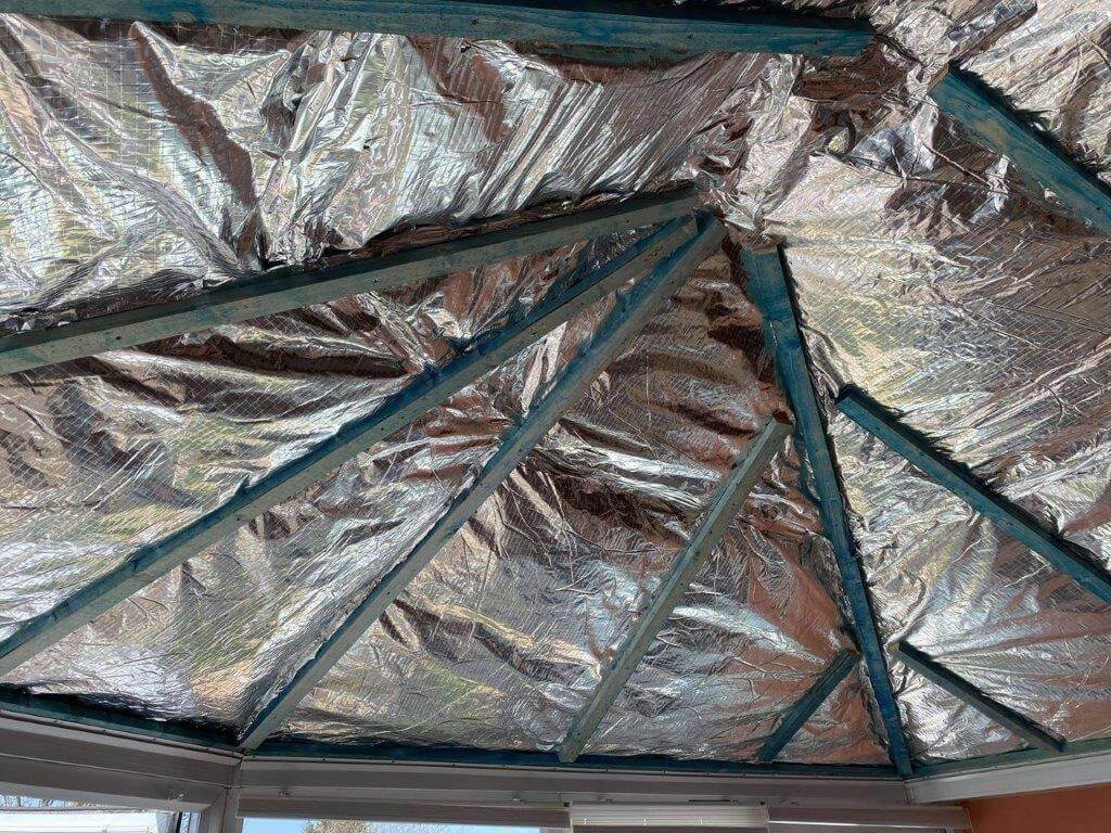 conservatory with roof insulation